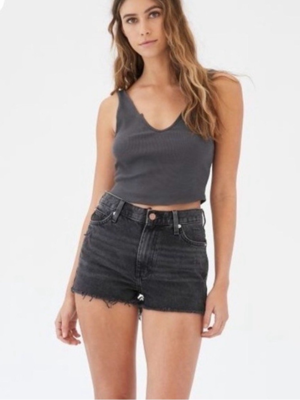 BDG Girlfriend High Rise Jean Shorts